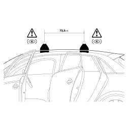 Nordrive QUADRA EVOS LP C155 - bagażnik bazowy z niskimi stopami