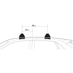 Nordrive SILENZIO BLACK EVOS LP C241 - bagażnik bazowy z niskimi stopami