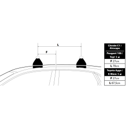 Nordrive SILENZIO EVOS ST C169 - bagażnik bazowy