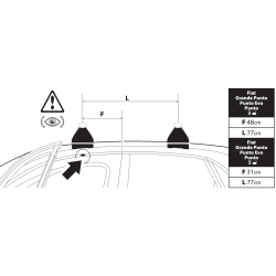 Nordrive ALUMIA EVOS LP C056 - bagażnik bazowy z niskimi stopami