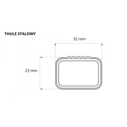 Thule SQUAREBAR EVO - belki stalowe 118cm