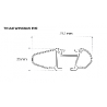 Thule WINGBAR EVO BLACK - belki aluminiowe 135 cm