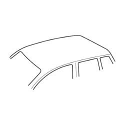 Thule EVO CLAMP 7105 - komplet stóp do kitów montowanych za rant dachu