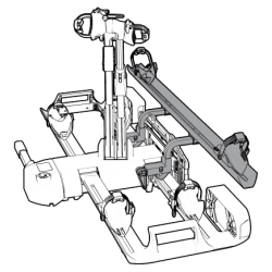 Spinder TX2 BLACK / FG 3 BLACK - adapter do platformy na 3/4 rower