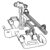 Spinder TX2 BLACK / FG 3 BLACK - adapter do platformy na 3/4 rower