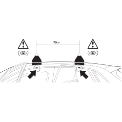 Nordrive QUADRA EVOS LP C117 - bagażnik bazowy z niskimi stopami