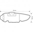 Nordrive SILENZIO BLACK L - belki aluminiowe czarne 128cm