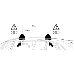 Nordrive SILENZIO BLACK EVOS LP C248 - bagażnik bazowy z niskimi stopami