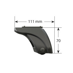 Nordrive SILENZIO BLACK EVOS LP C251 - bagażnik bazowy z niskimi stopami