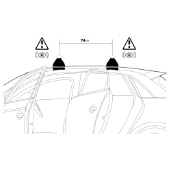 Nordrive QUADRA EVOS LP C177 - bagażnik bazowy z niskimi stopami