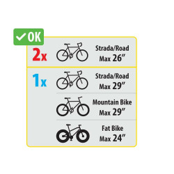 Pokrowiec torba na koło od roweru 24"-29" max Ø 83 cm