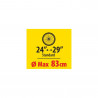 Pokrowiec torba na koło od roweru 24"-29" max Ø 83 cm