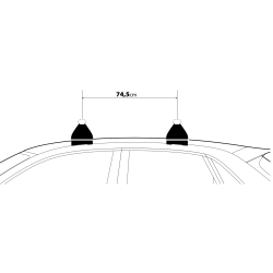 Nordrive ALUMIA EVOS LP C239 - bagażnik bazowy z niskimi stopami