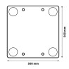 Lampa 66101 - tablica odblaskowa ostrzegawcza do kampera na tył auta 50x50 cm