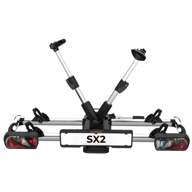 Spinder SX2 Silver - składany bagażnik na hak na 2 rowery