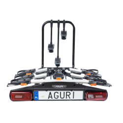 Aguri ACTIVE BIKE PRO SILVER 3 - bagażnik na hak 3 rowery
