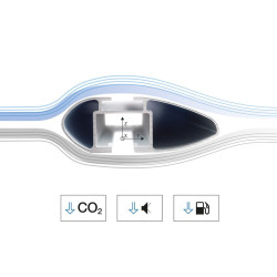 Cruz AIRO FUSE DARK - bagażnik bazowy aluminiowy niewystający