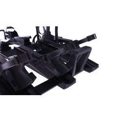 Taurus STELVIO 3 BLACK - bagażnik na hak 3 rowery składany, Swiatła LED