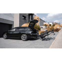 Taurus STELVIO 3 BLACK - bagażnik na hak 3 rowery składany, Swiatła LED