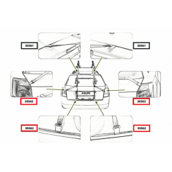 Aguri ADVANS GIZA JET TOUR - pasek z zaczepem 25mm/75cm