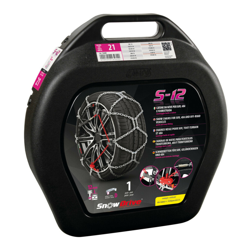 Snowdrive S-12 - łańcuchy śniegowe na koła SUV  4x4 gr.25