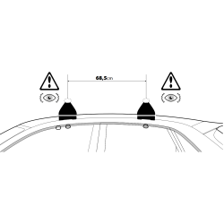 Nordrive ALUMIA EVOS LP C219 - bagażnik bazowy z niskimi stopami