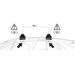 Nordrive ALUMIA EVOS LP C227 - bagażnik bazowy z niskimi stopami