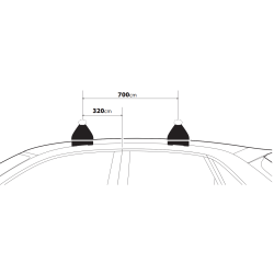 Nordrive SILENZIO BLACK EVOS ST C242 - bagażnik bazowy