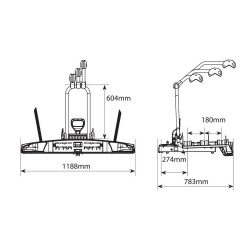 Nordrive WAVE 3 - bagażnik na hak na 3 rowery